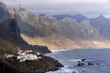 FelsenkÃ¼ste im Norden der Insel Teneriffa Canary Islands