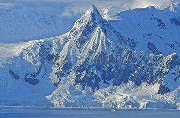High Mountains in Lemaire Channel Antarctic Peninsula