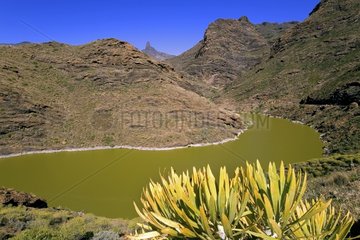 Storage reservoir for agriculture Gran Canaria Canary Island