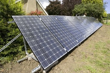 Array of 12 hybrid solar photovoltaic panels Cotswolds UK
