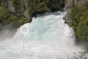 Huka Falls on Waikato river New Zealand