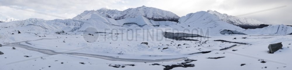 Matanuska Glacier along the Glenn Highway Alaska