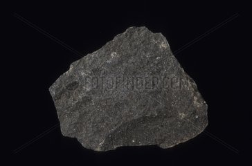 Basalt stone on black background