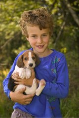 Child and Dog Pennsylvania USA