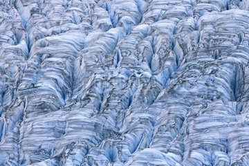 Closeup of a glacier in southern Alaska