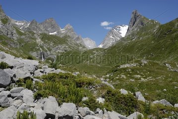 Rocky landscape in the Vanoise National Park