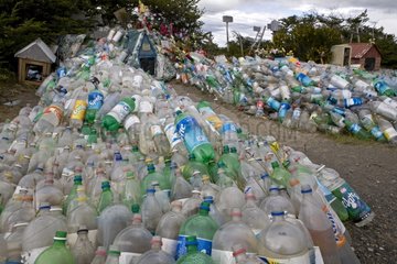 Sanctuary of abandoned plastic bottles Chile