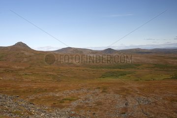 Tundra landscape between Nome and Council Alaska