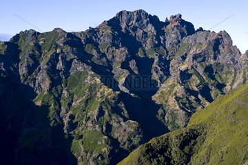 Mountains on Madeira Island Portugal