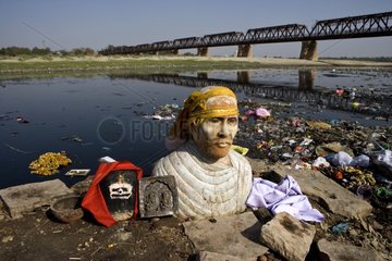 Göttlichkeit Bust Riverside Yamouna Agra Uttar Pradesh