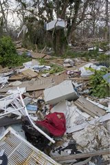 Damage caused by Hurricane Katrina in Waveland USA