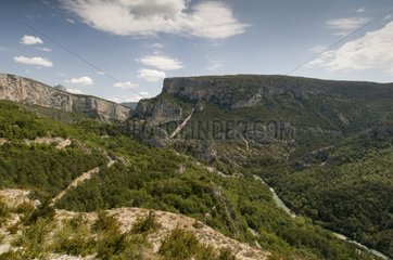 Landscape of Gorges du Verdon Provence France