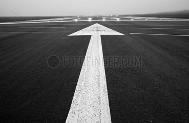 Runway of Sumburgh airport Shetland