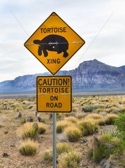 Sign at Red Rock Canyon in Nevada USA