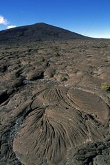 Lava flow of the volcano Piton de la Fournaise La Réunion