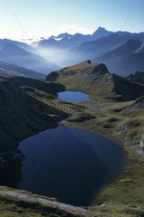 Malrif lakes in Queyras mass Hautes-Alpes France
