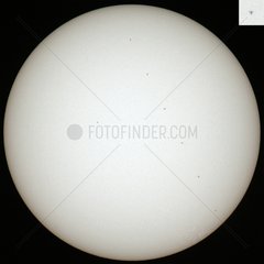 International Space Station passing by the Sun