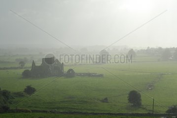Old Abbey in the rain Cashel Ireland