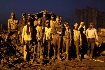 Workers on a ship breaking yard in Bangladesh