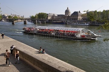 Riverboat on the Seine in Paris France