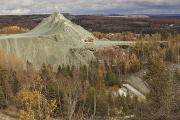 Asbestos mine in Thetford in autumn Quebec Canada