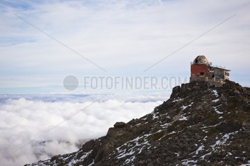 Observatory abandoned Pradollano Sierra Nevada Spain