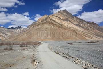 Road from Zanskar to Kargil in Indian Himalaya
