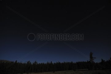 Night Scenery in the Grand Teton in the USA