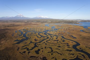 Landscape of Avacha Bay in Kamchatka