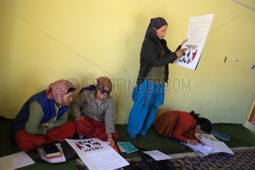 Health education for women from a village in India