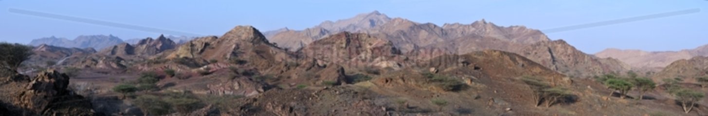 Mountain landscape near Hatta UAE