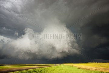 Generating a tornado mesocyclone Bowdle South Dakota USA