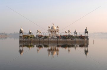 Udai Bilas Palace and its reflection Dungarpur India