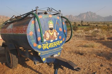 Tank in the Thar desert Rajasthan India
