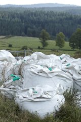 Agricultural waste in the Puy de Dome France