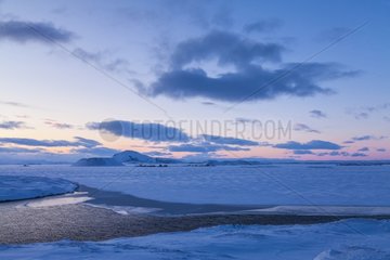 Lake Myvatn North Iceland in winter