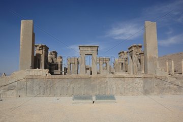 Apadana Palace at the site of Persepolis in Iran