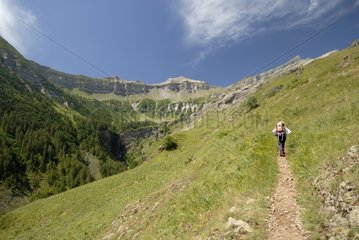 Hiking in the Valley Tourrond Champoléon Ecrins NP Alps