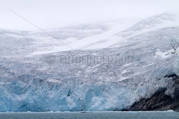 Lateral glacier Krossfjorden Spitsbergen Svalbard
