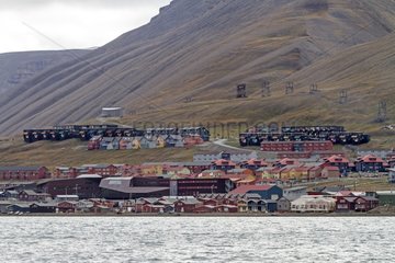 Mining town of Longyearbyen Spitsbergen Svalbard