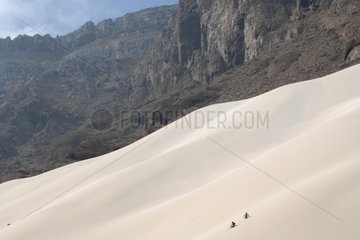 Dunes and cliffs of Arthur coast Socotra Island Yemen