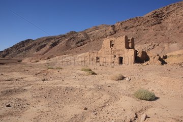 Abandoned house in the desert in Iran