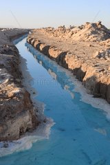 Channels in the salt marshes around Khur Iran