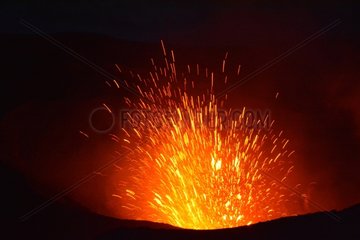 Eruption of Yasur Tanna Vanuatu