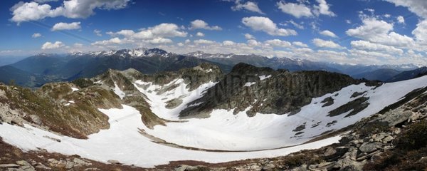 Massive Belledonne northern in the Alps France