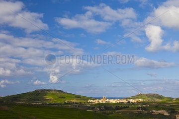 Countryside landscape Victoria (Rabat) Gozo Malta
