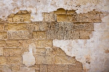 Wall of the Citadel Victoria (Rabat) Gozo Malta