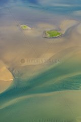 Aerial view of Snaefellsness peninsula Iceland