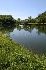 Canal du Rhône au Rhin spring Franche-Comté France