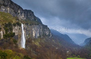 Ason fall at Collados del Ason NP in Cantabria Spain